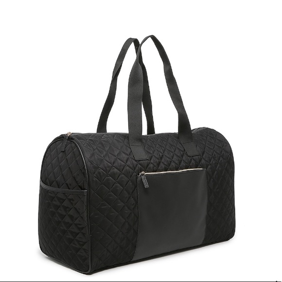 Handbags - NEW Black Quilted Weekender Bag